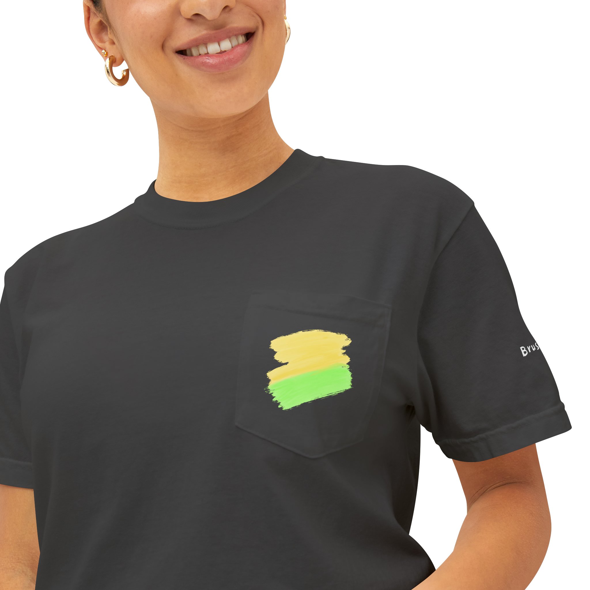 Unisex Pocket T-Shirt #8 Person 2 Closeup (2)